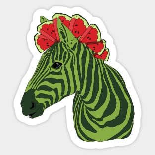 Watermelon Zebra Sticker